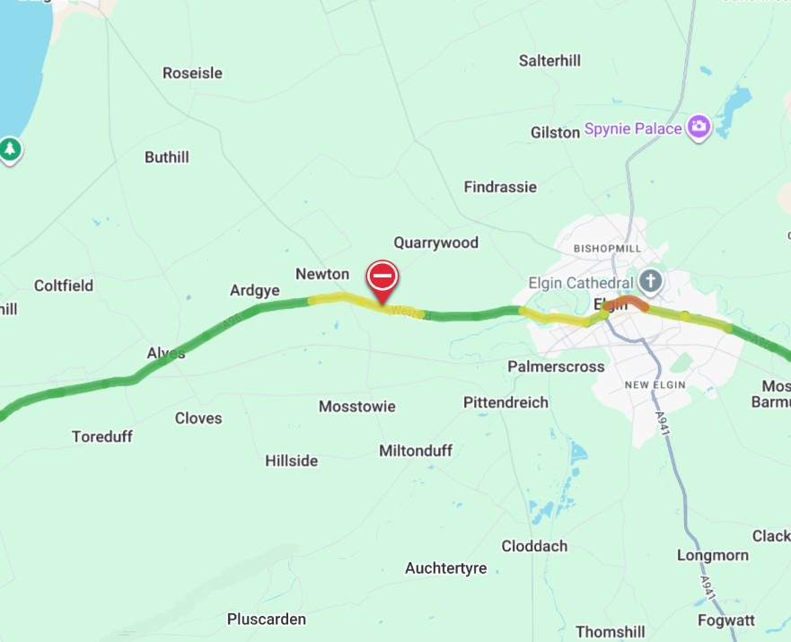 The Northern - The A96 has been closed in both directions between Elgin ...