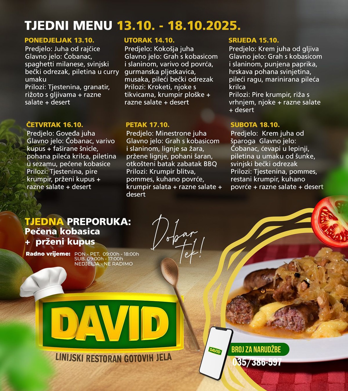 DAVID doo - 🥘 Linijski restoran gotovih jela u DAVID... | Facebook