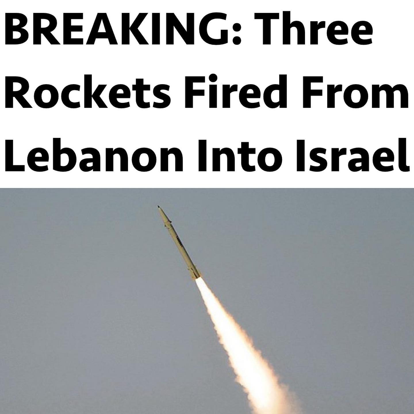 The IDF confirms that 3 rockets were... - TCD Dearborn News