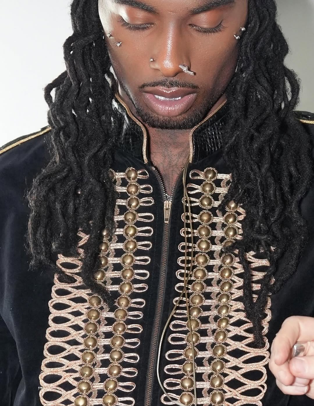 Playboi Carti wears Michael Jackson inspired jacket