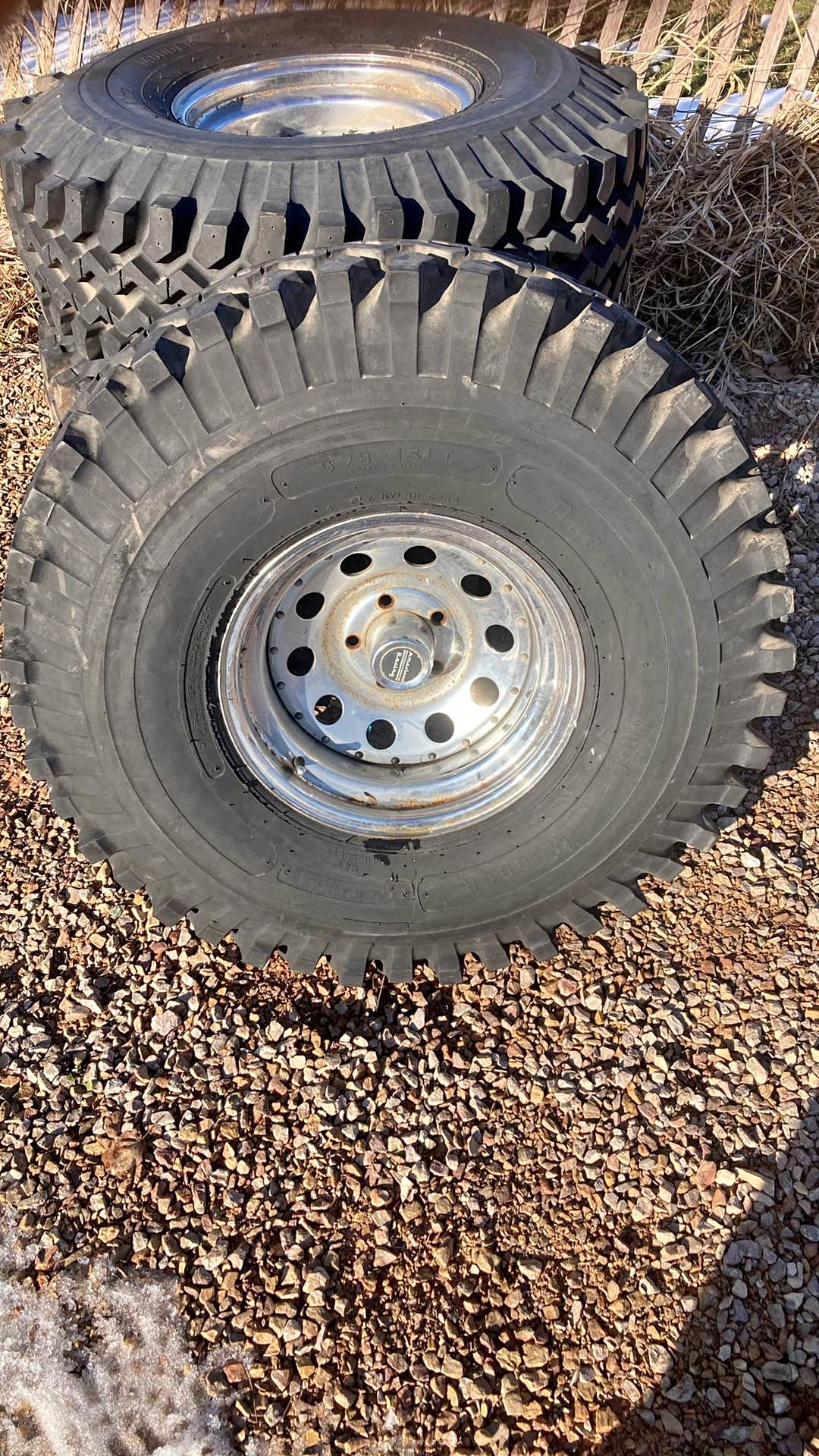 Gateway Buckshot Wide Mudder Q78-15 on 5x4.5 rims set of 4 - Car Wheels ...