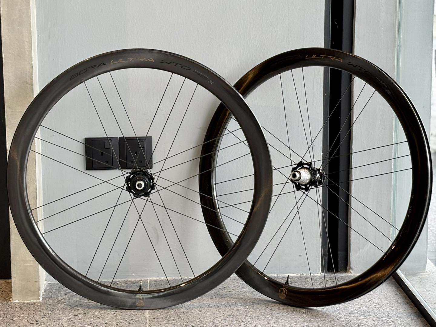Used Campagnolo Bora Ultra WTO 45 C19 Carbon Wheelset for sale 