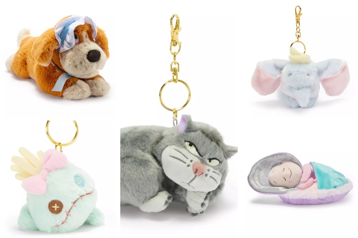 Piglet, Nana, Lucifer, Baby Oyster, Dumbo, and Scrump Plush From