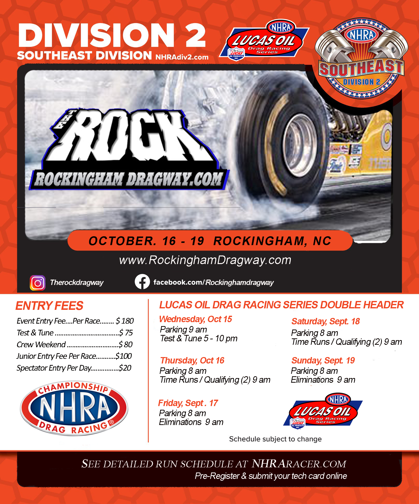 Attention in the pits! Here... - NHRA Southeast Division 2 | Facebook