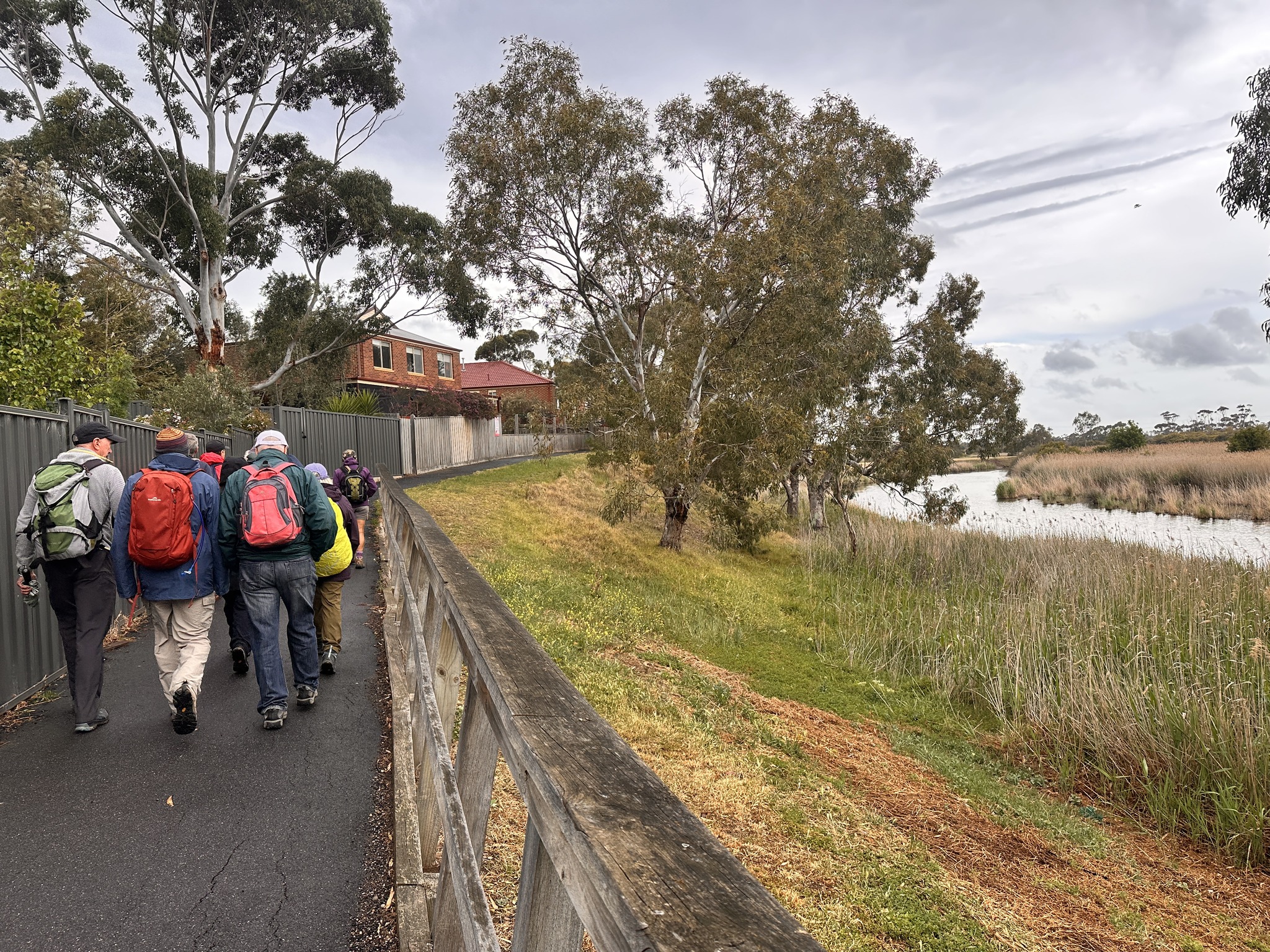 Melbourne - The path winds its way between the adjacent houses and the ...