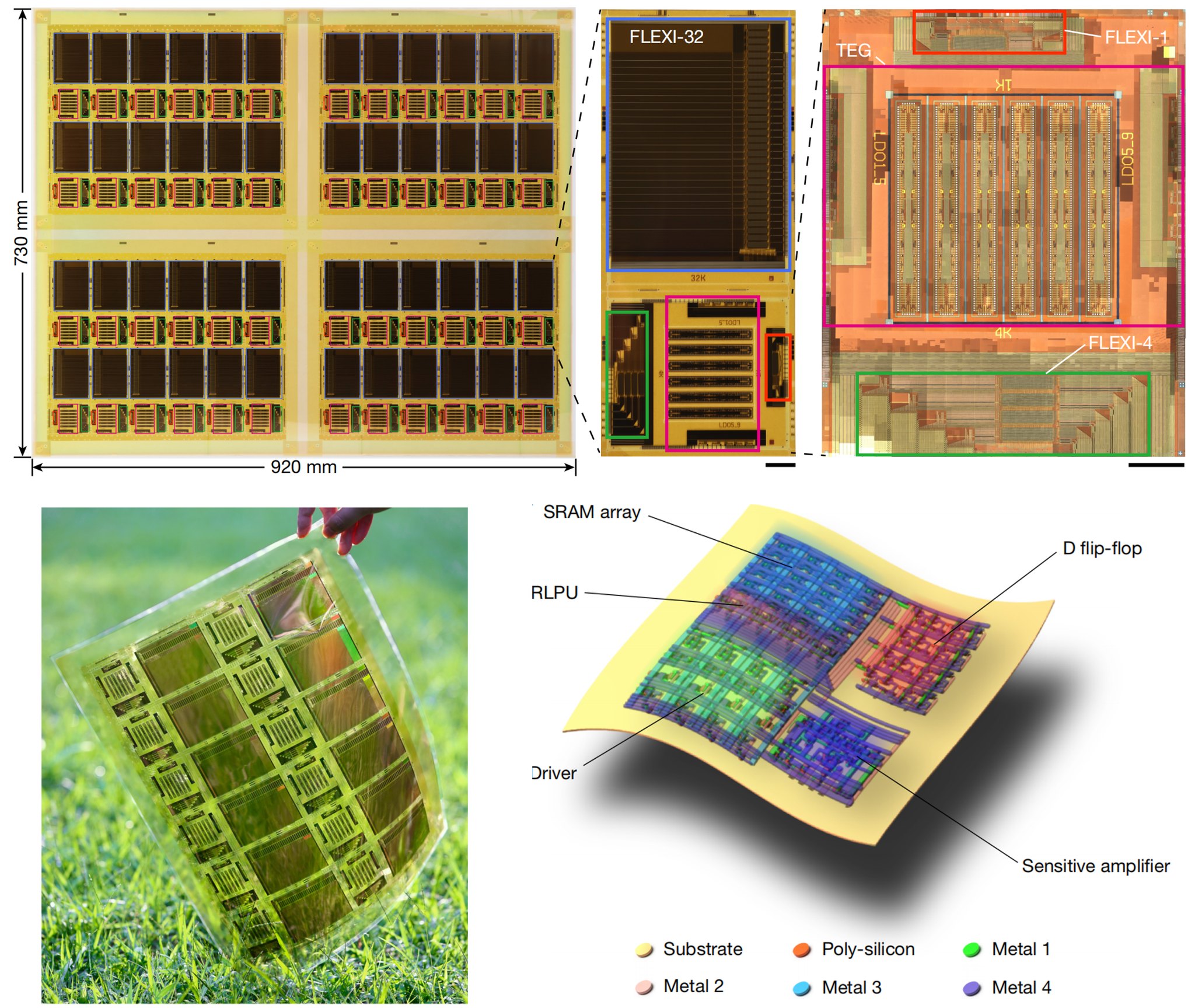 アドバンスコース Chinese researchers have unveiled a new flexible chip, FLEXI