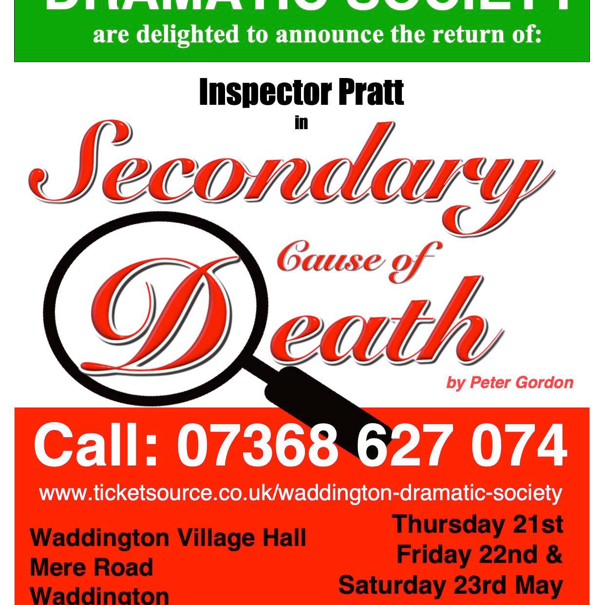 Waddington Dramatic Society introducing Tony Graves as Cardew ...