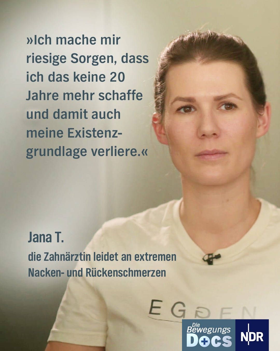 ARD - Die Zahnärztin Jana T. ist verzweifelt: Jeden Tag muss sie ...