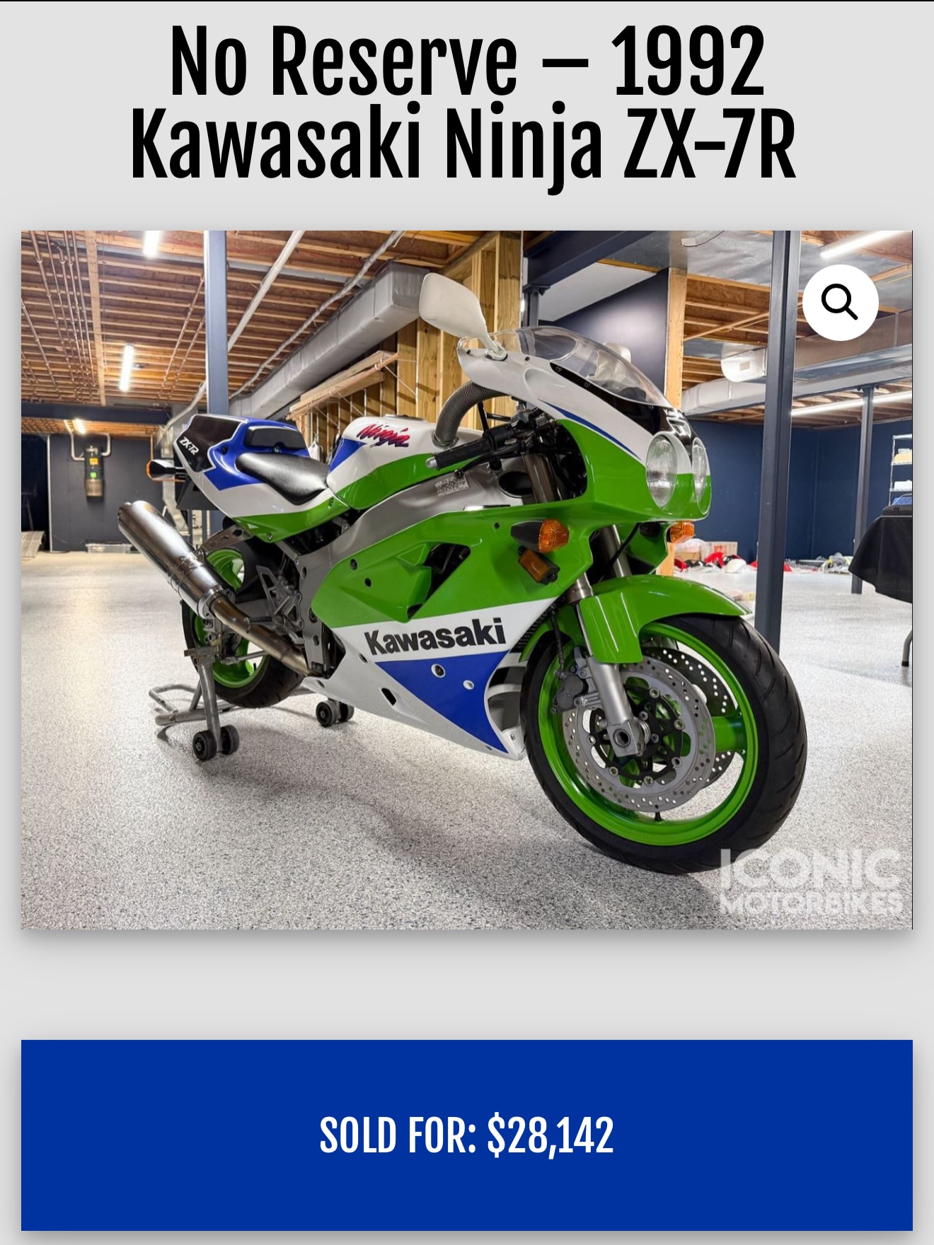 Iconic - EIGHT Iconic auctions went live today, and the last one