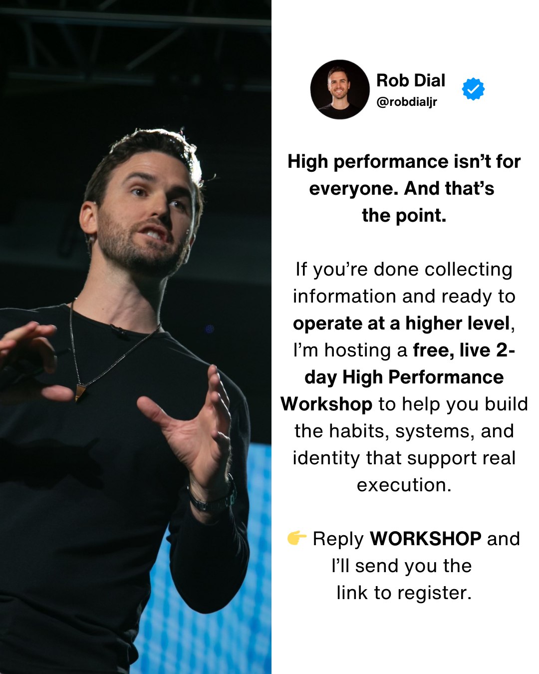 Rob Dial - THIS WEEK, I’m hosting a free 2-day High... | Facebook