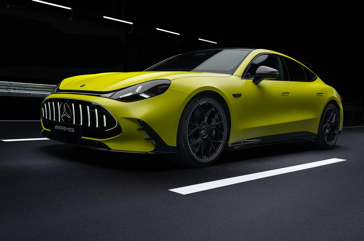 The new Mercedes-AMG GT53 4-door coupe is the less wild, 536-HP