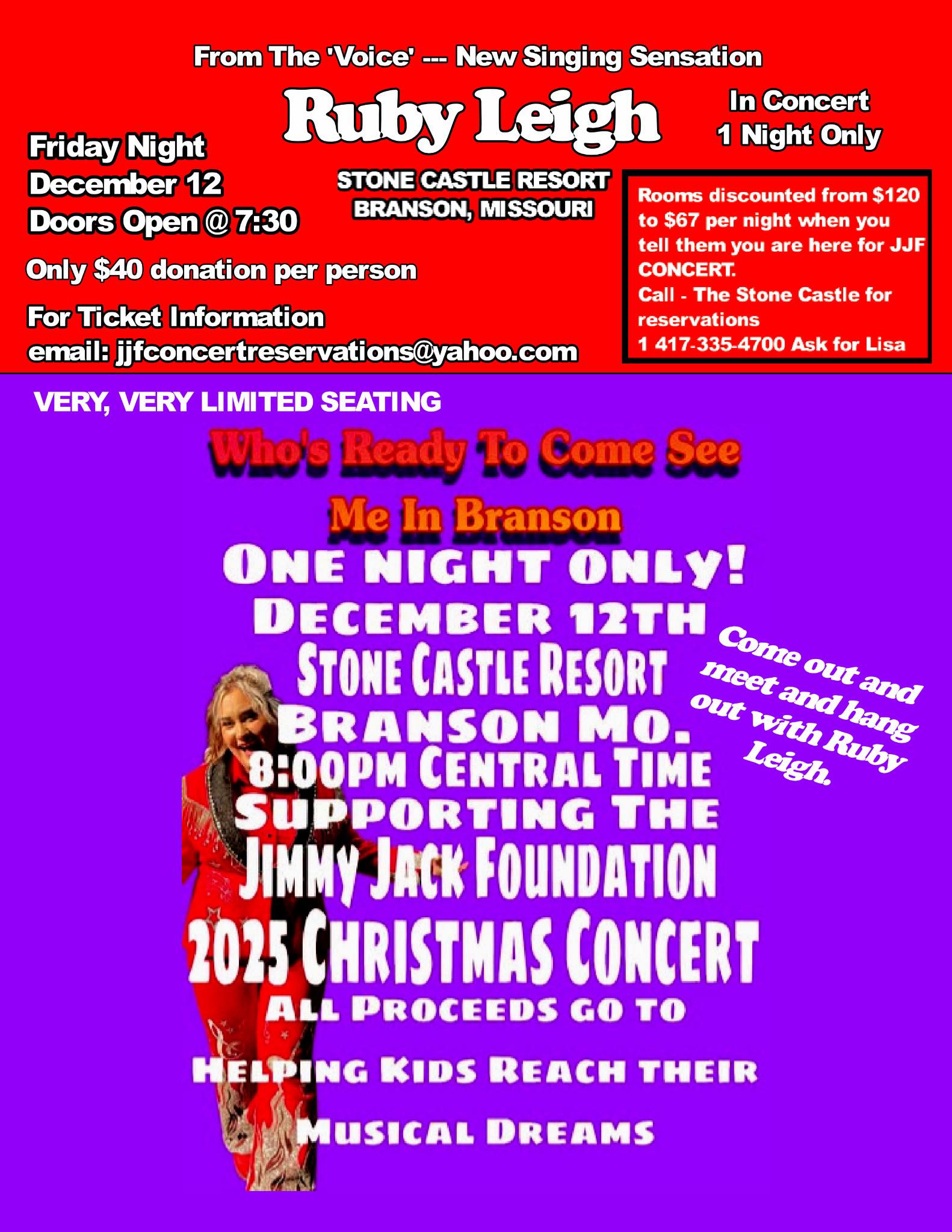 Ruby - BRANSON MO. Get your tickets now! Don’t miss this show foRuby ...