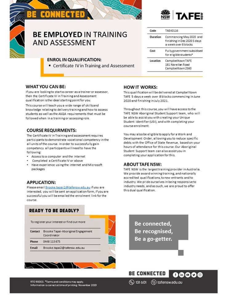 ⭐️REGISTRATIONS ARE NOW... - TAFE NSW Aboriginal Programs