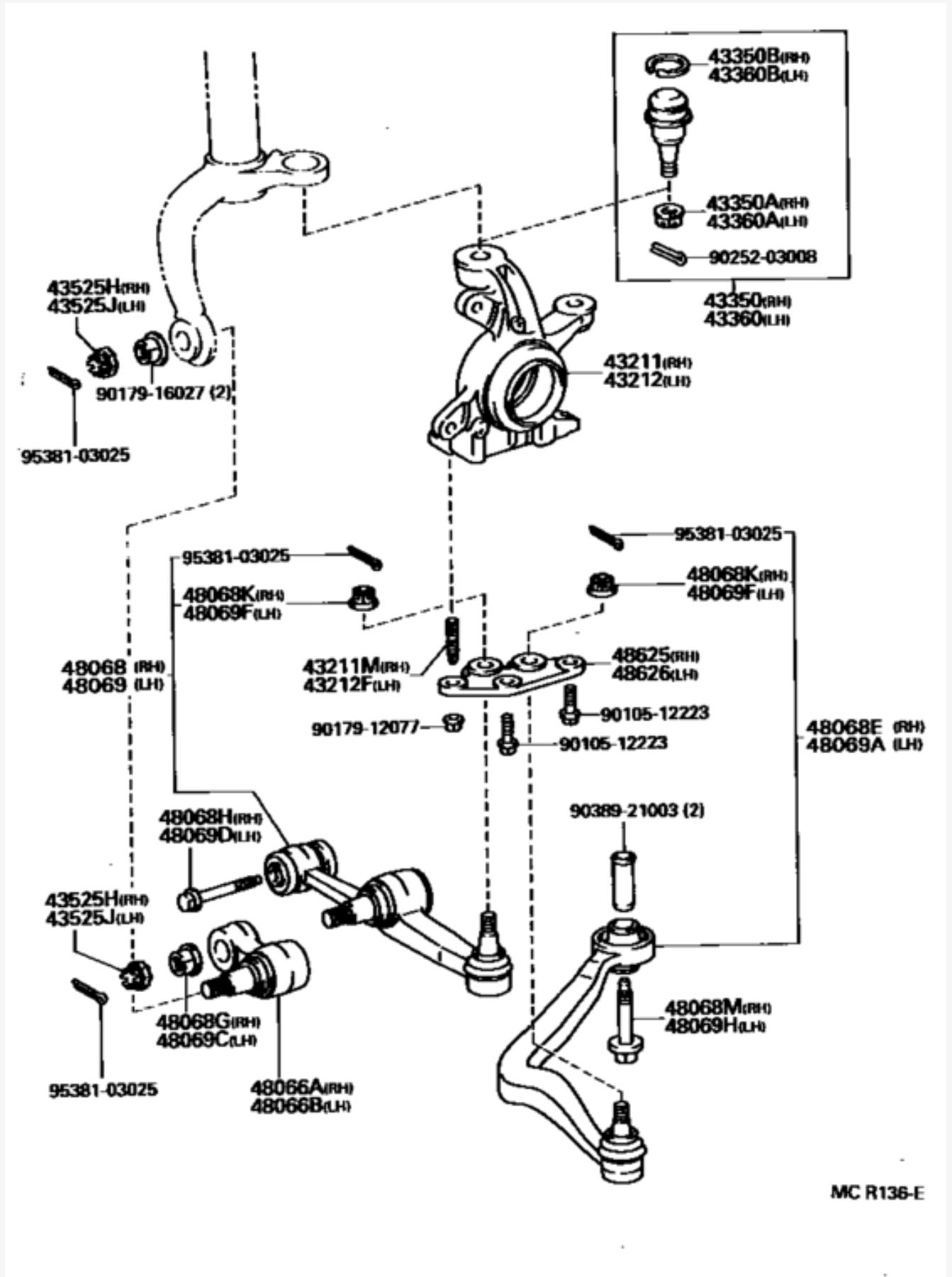 This is the parts diagram for the Toyota Celica GT-4 st205 super