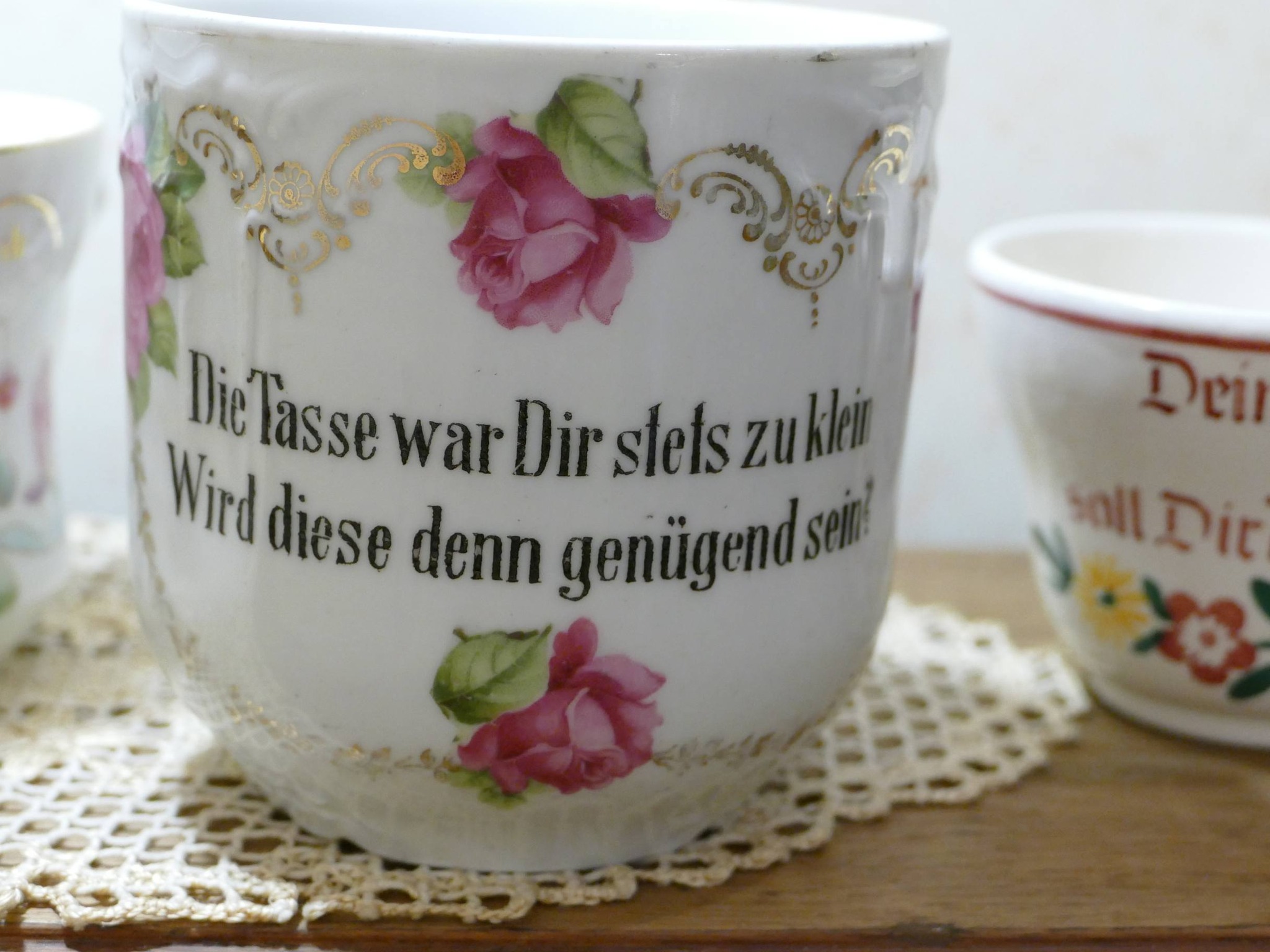 Beschriftete Tassen sind bei uns ebenso zu finden