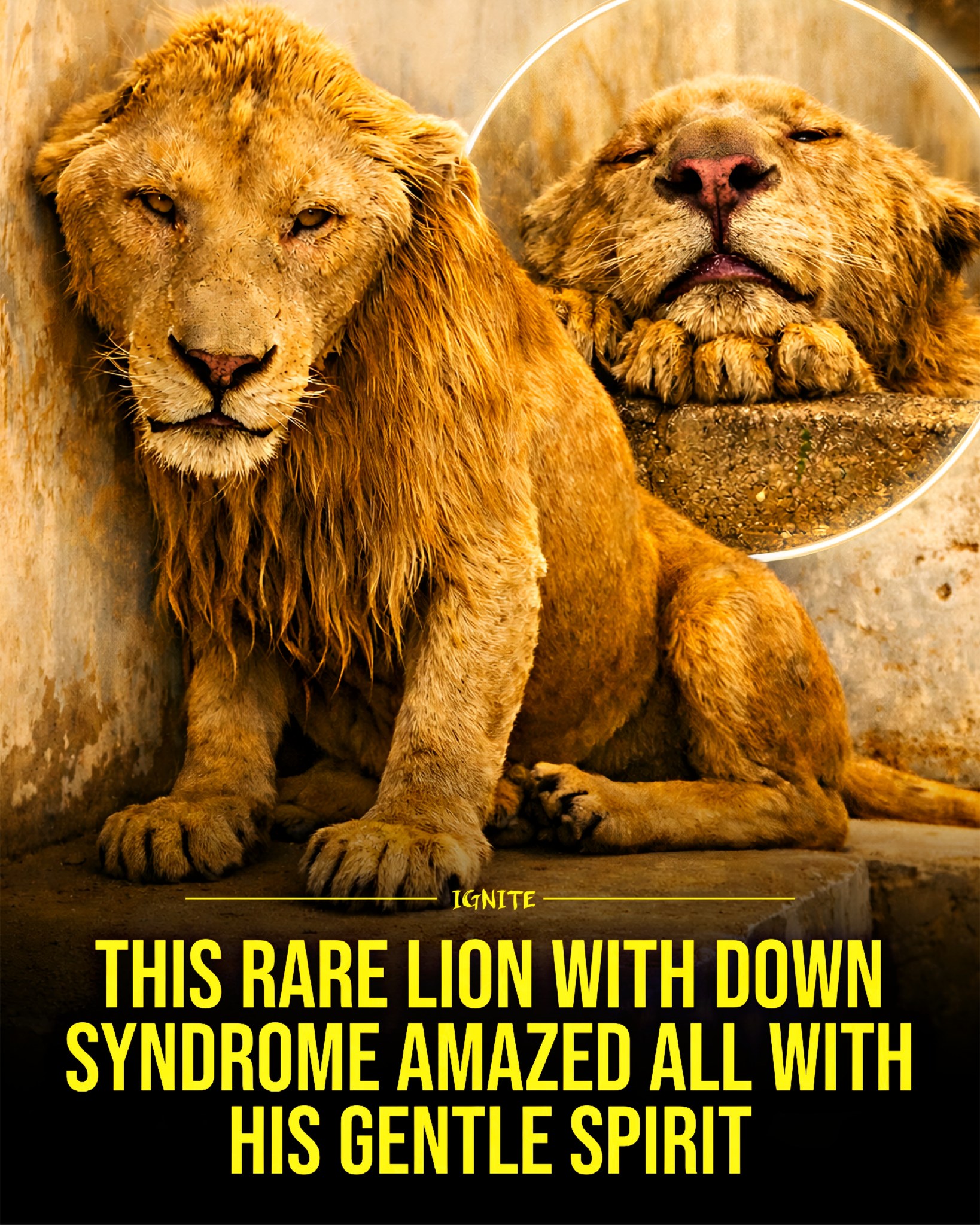 Ignite - This lion is reminding everyone that strength doesn’t always ...