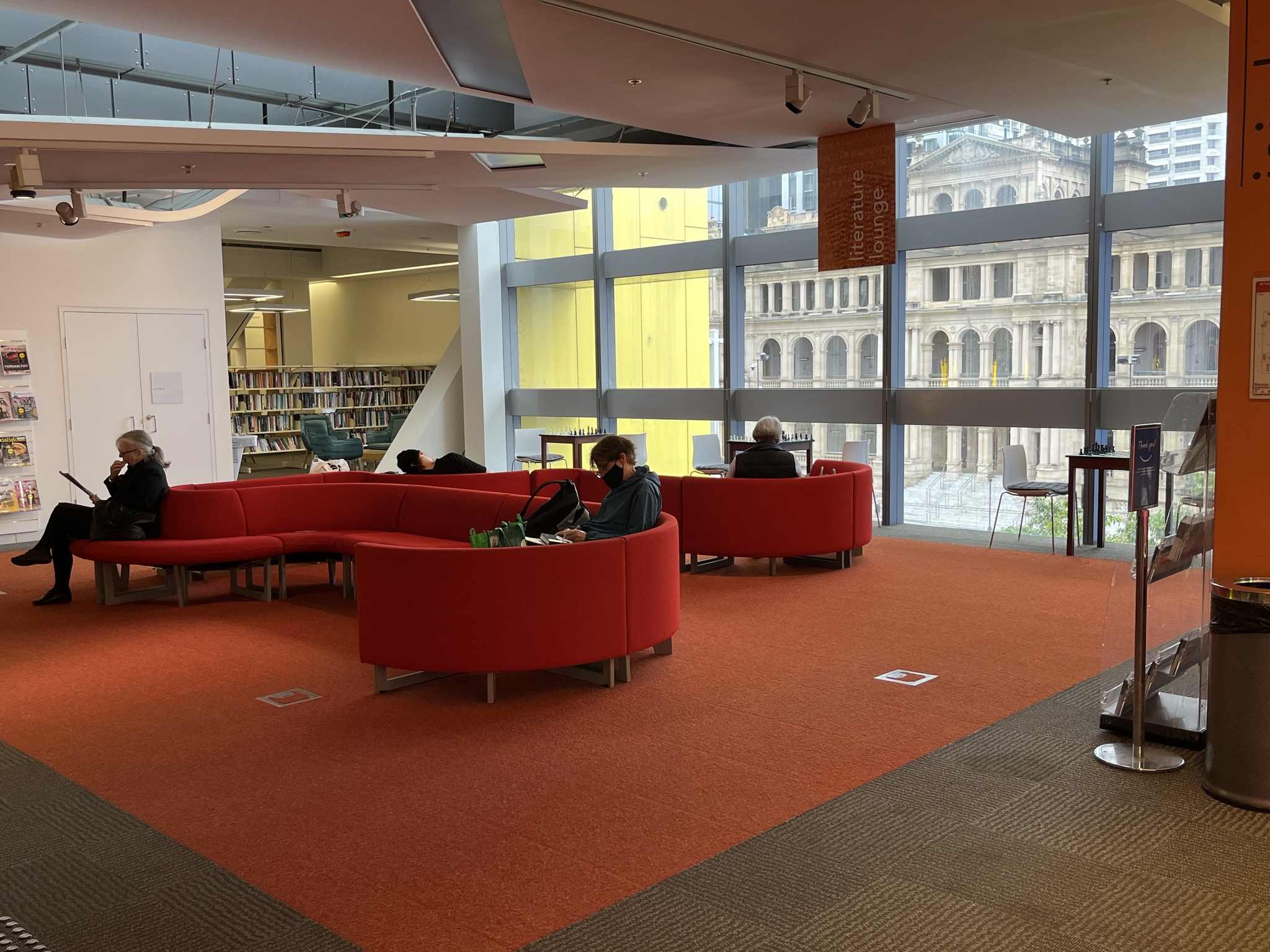 Sketching at Brisbane Square Library