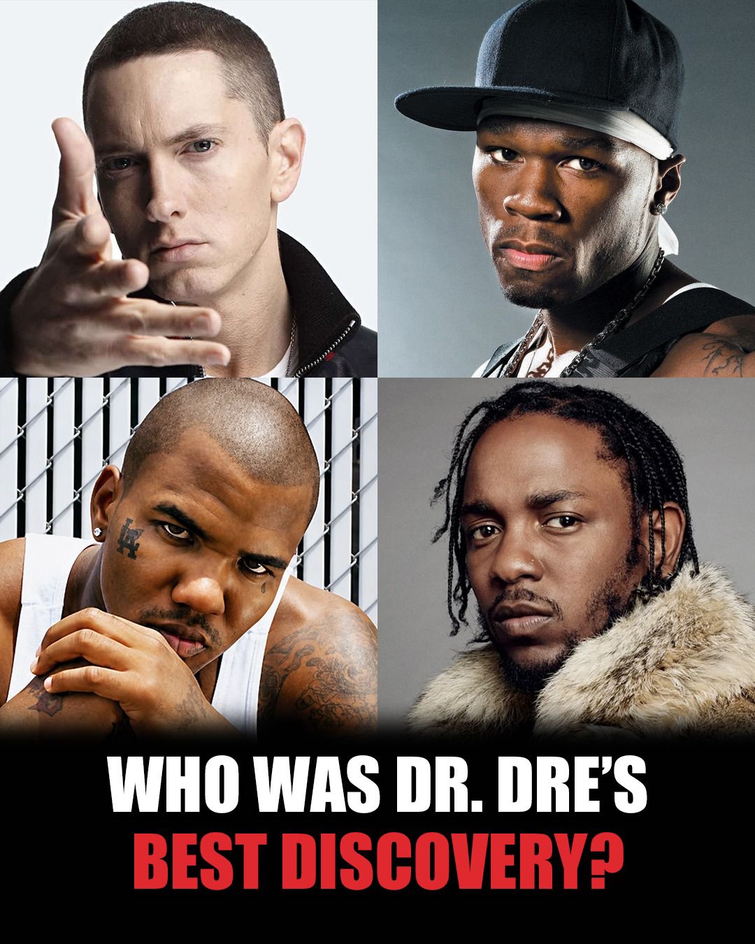 WHO WAS DR. DRE'S BEST DISCOVERY? 🤔👀 #rap #hiphop #drdre #eminem
