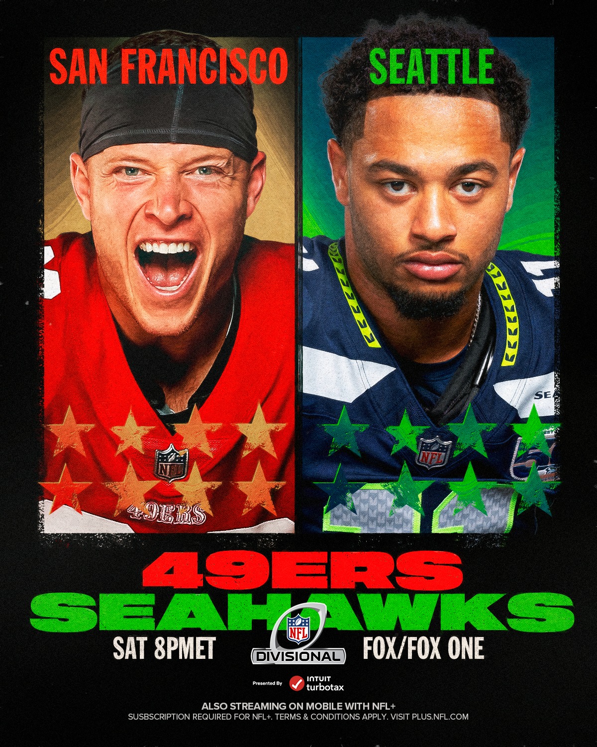 NFL - Time to rerun the rivalry 🔁 SFvsSEA– Saturday 8:00pm ET on FOX ...