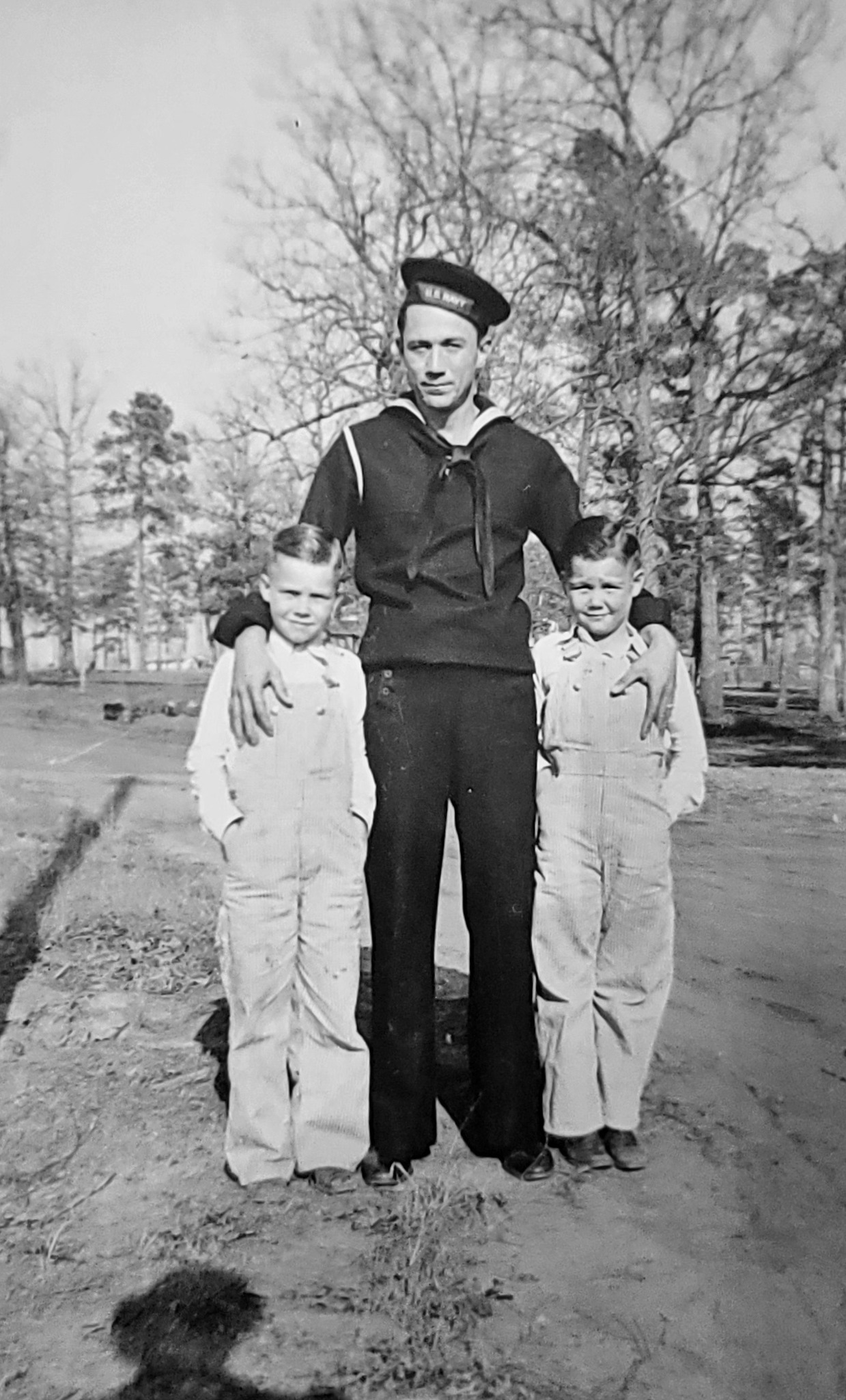 Pop - Pop and his brother with his Uncle who was fresh in from the Navy ...