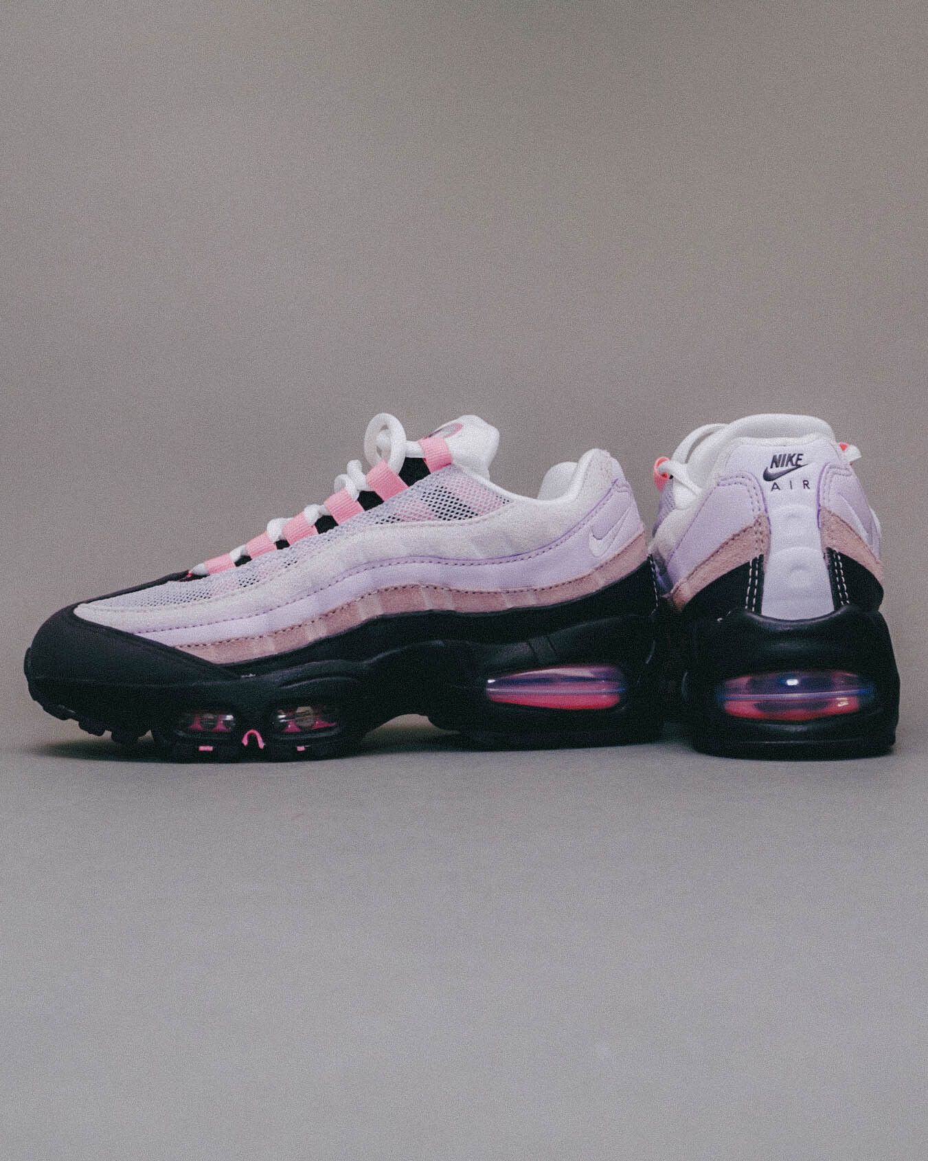 The WMNS Nike Air Max 95 Big Bubble (Burgundy Ash/barely Grape 