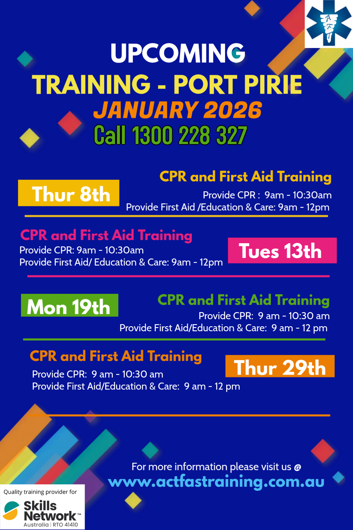 ActFasTraining - Join our CPR and First Aid Training sessions in Port ...
