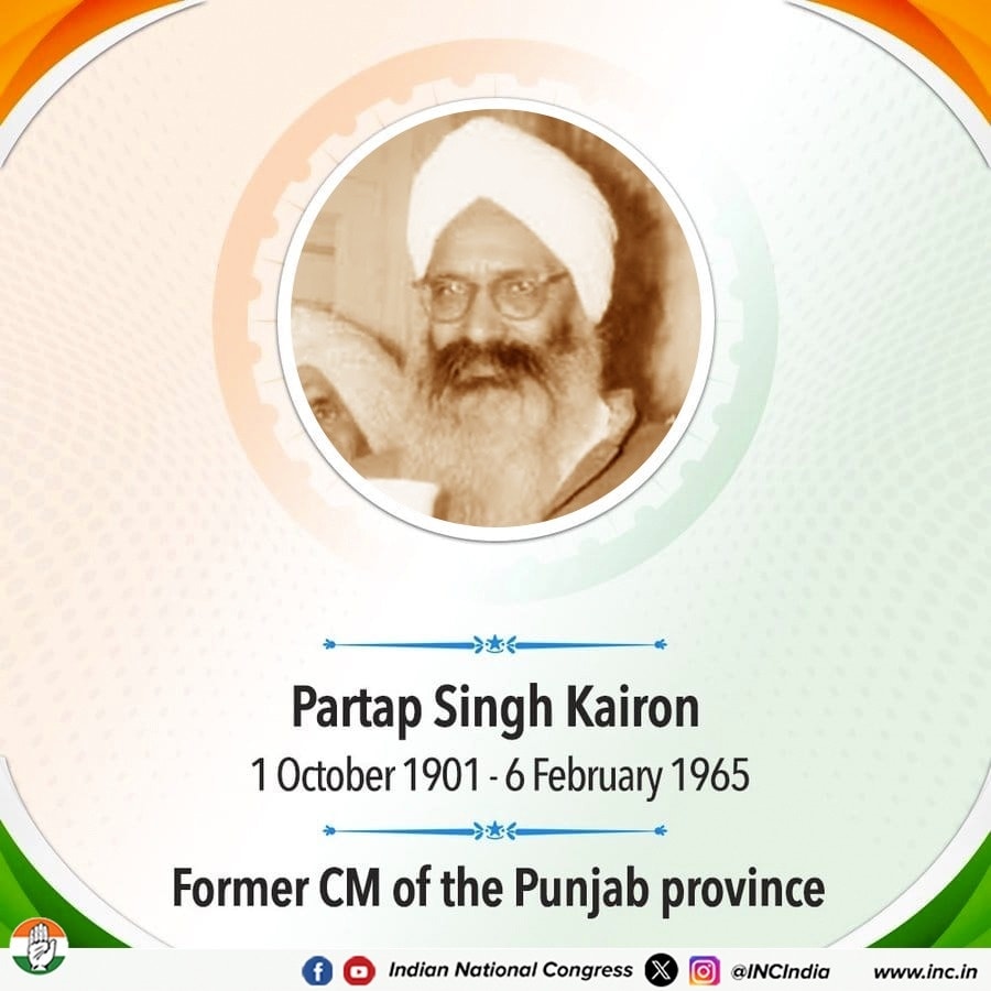 Indian - Our tributes to Partap Singh Kairon, widely remembered as the ...
