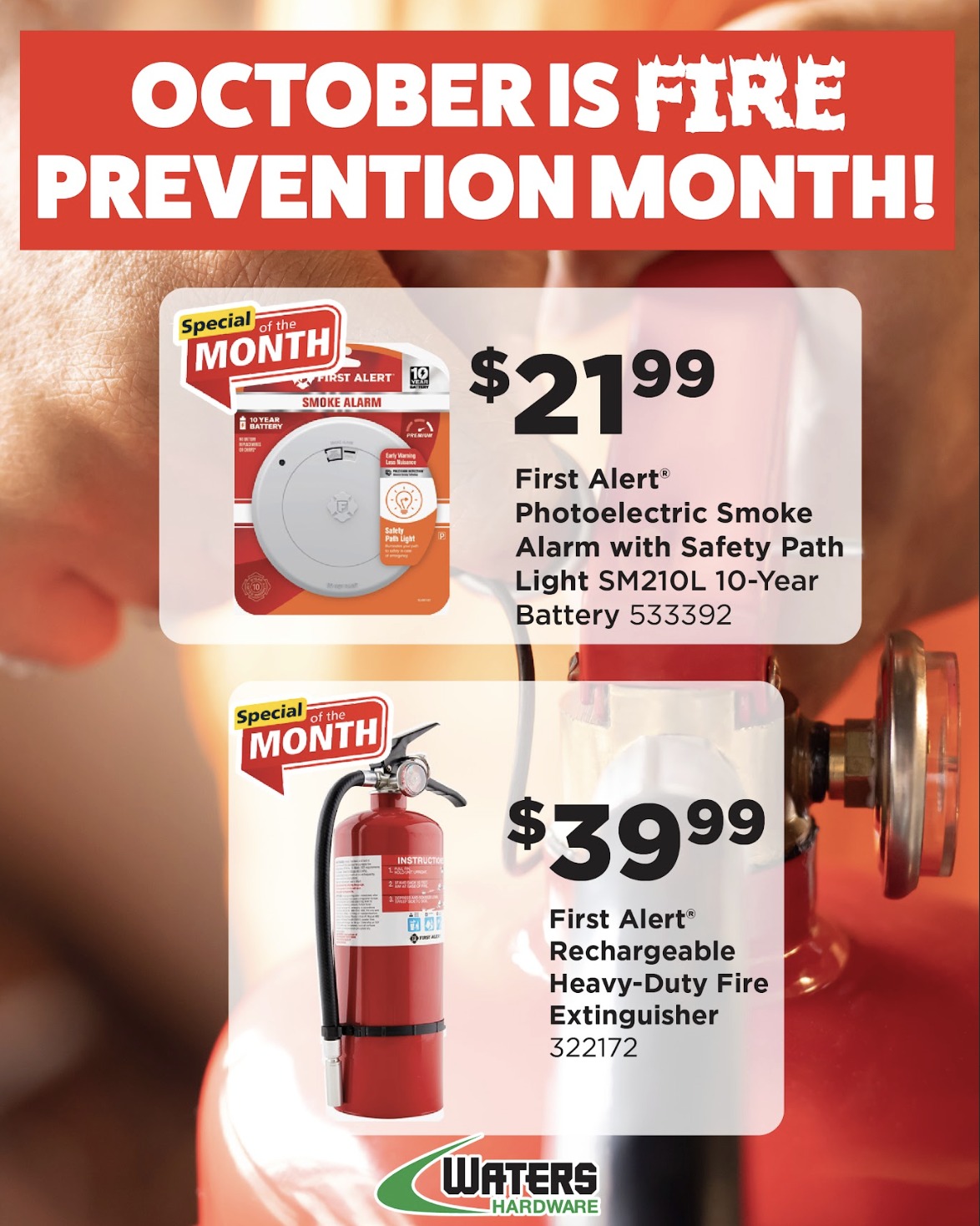 🔥 October is Fire Prevention... - Waters Hardware Emporia | Facebook