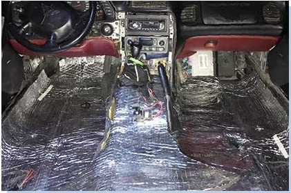 Tapis d'isolation phonique et thermique,Voiture insonorisation Mousse, résistants à l'humidité et à l'eau, tapis d'amortissement acoustique for contrôle du bruit(20MM(THK),3.2 * 23ft