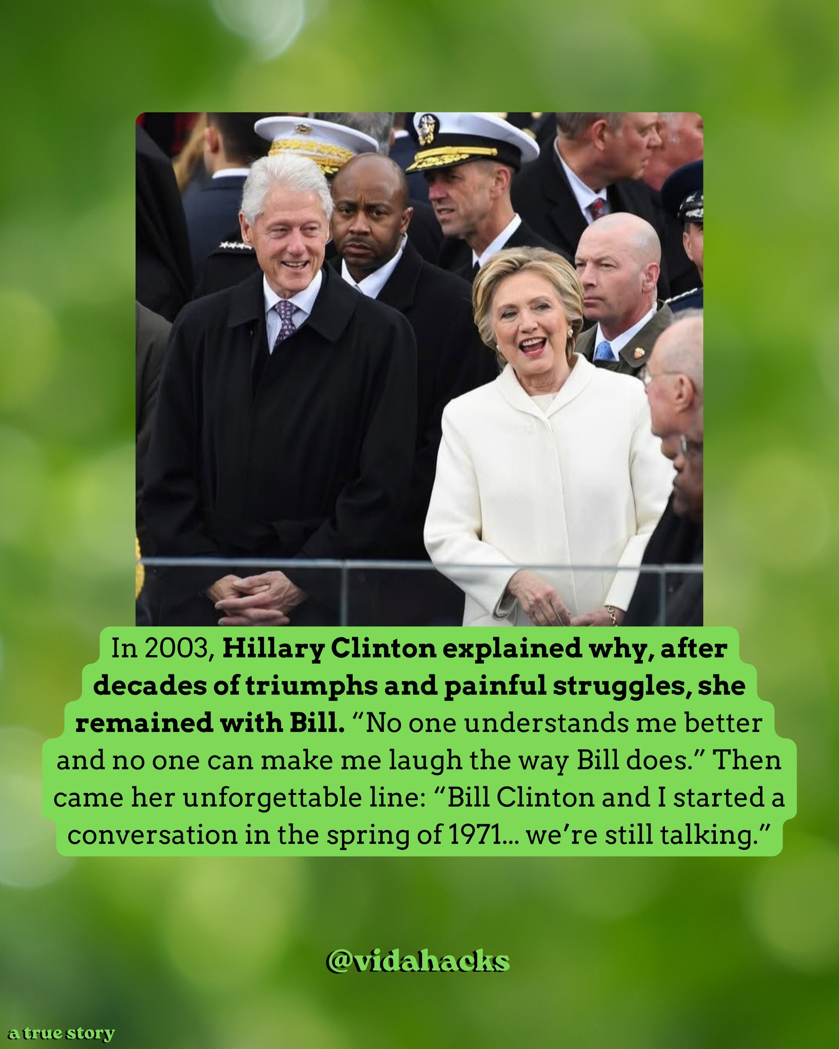 hillary clinton green dress After decades together, described her marriage with one remarkably simple idea: They never stopped talking. In June 2003, while promoting her memoir Living History, Hillary sat down with Barbara Walters AddTopProm