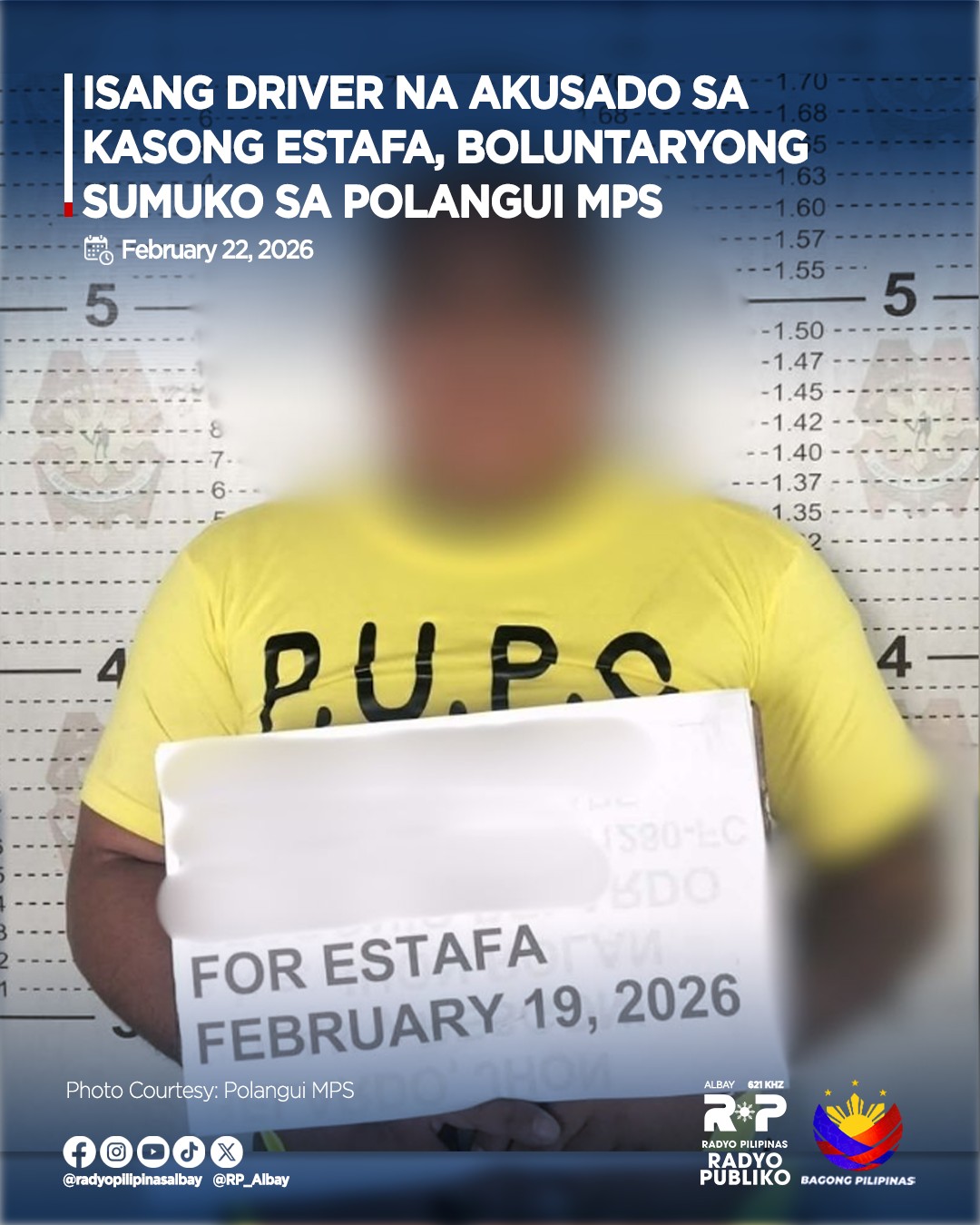 Isang 34-anyos na driver na... - Radyo Pilipinas Albay | Facebook