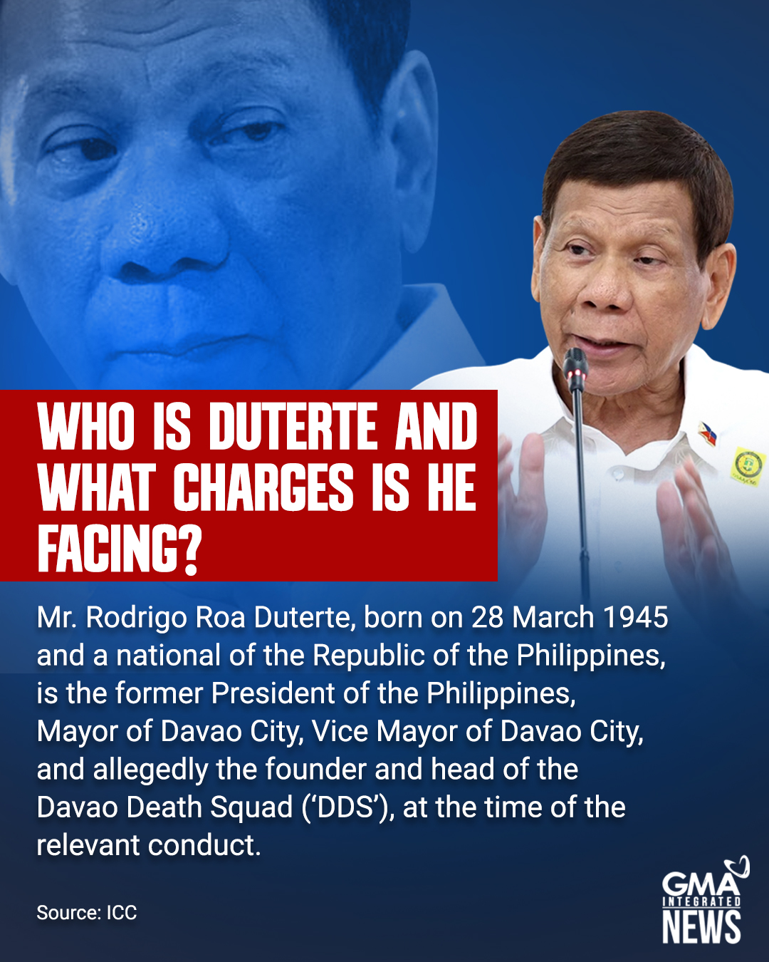 GMA News - DUTERTE TO UNDERGO CONFIRMATION OF CHARGES... | Facebook
