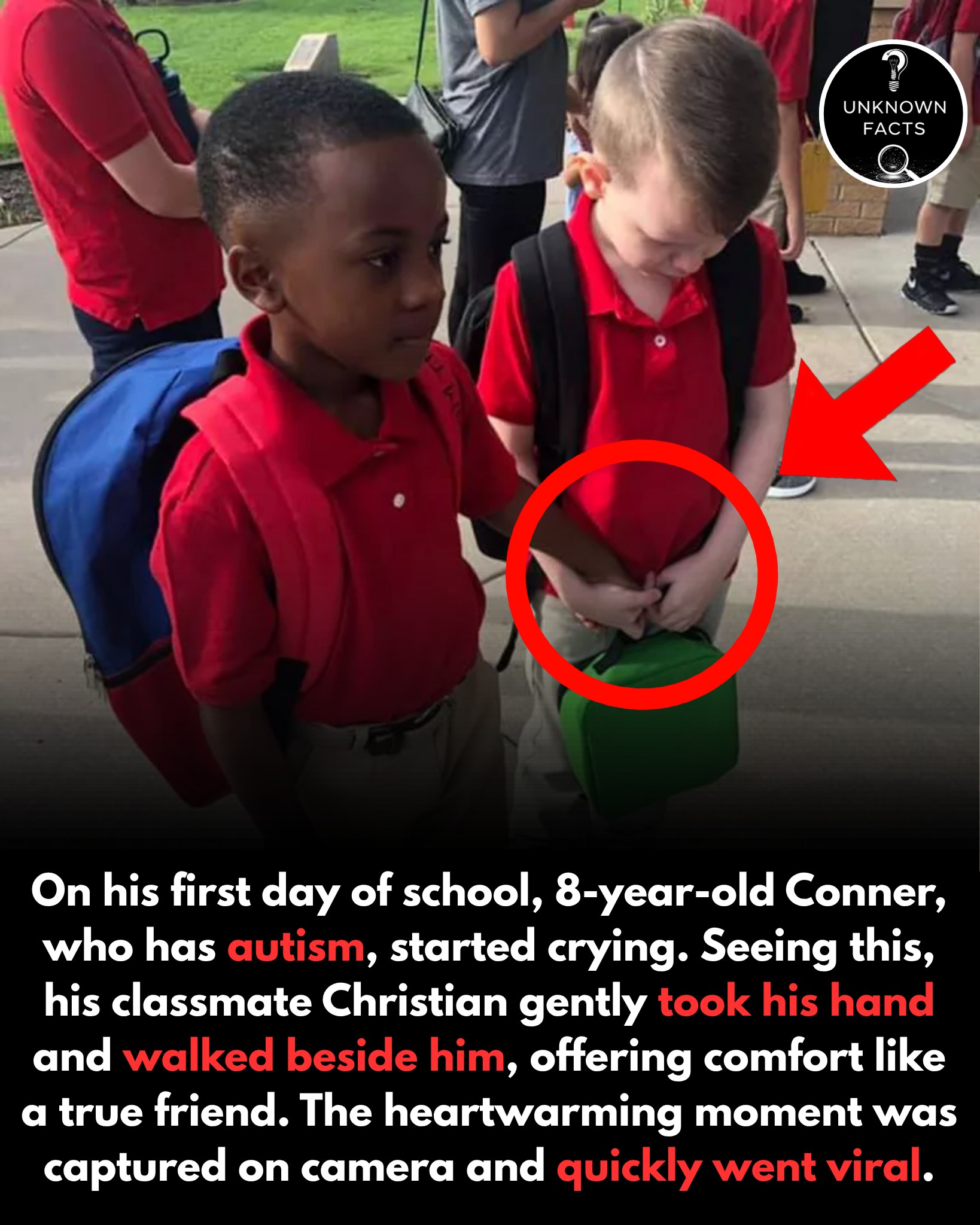 Unknown Facts - Kindness has no age. On his first day of... | Facebook
