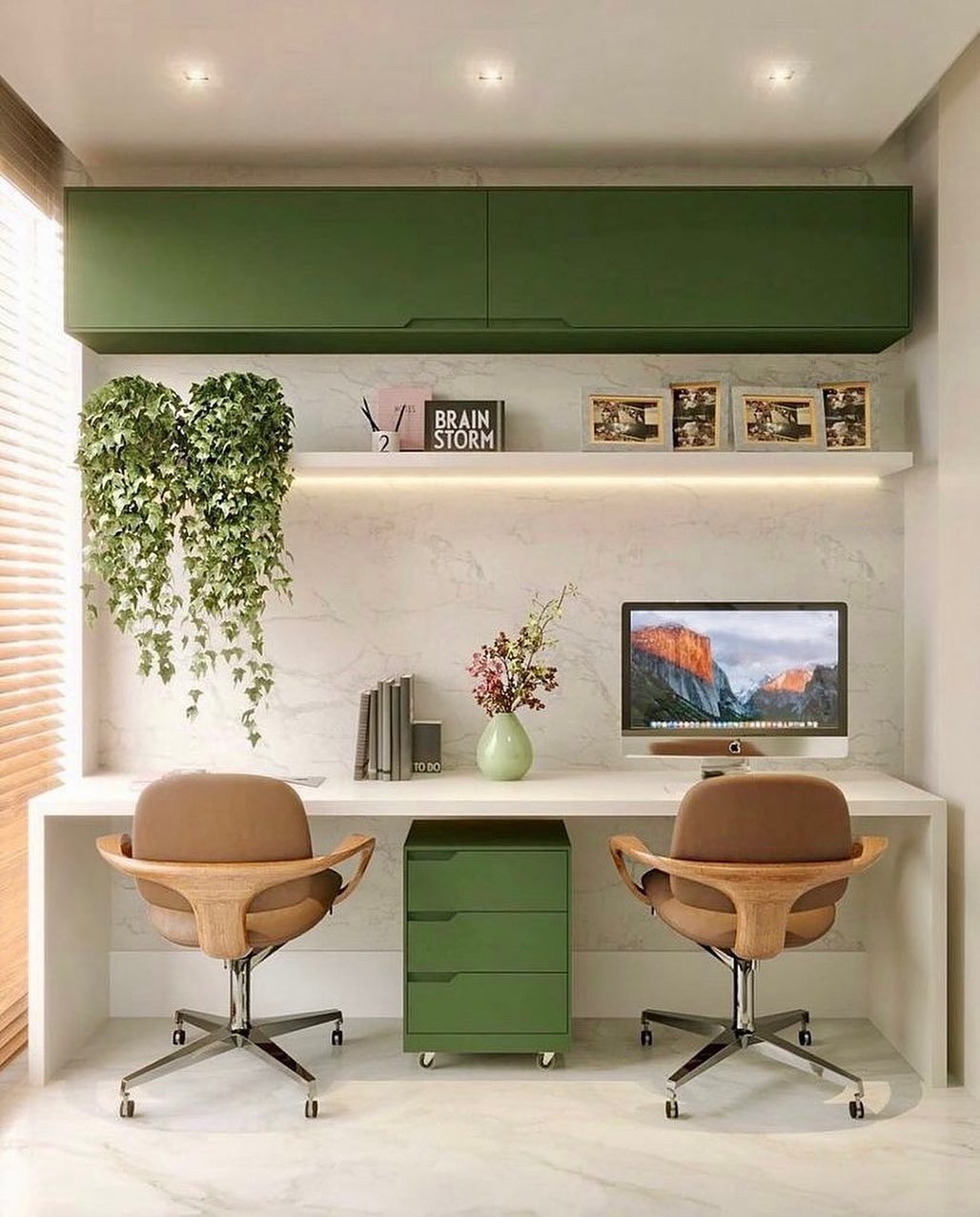 Arquitetura & Design - Que lindo home office com marcenaria em laca ...
