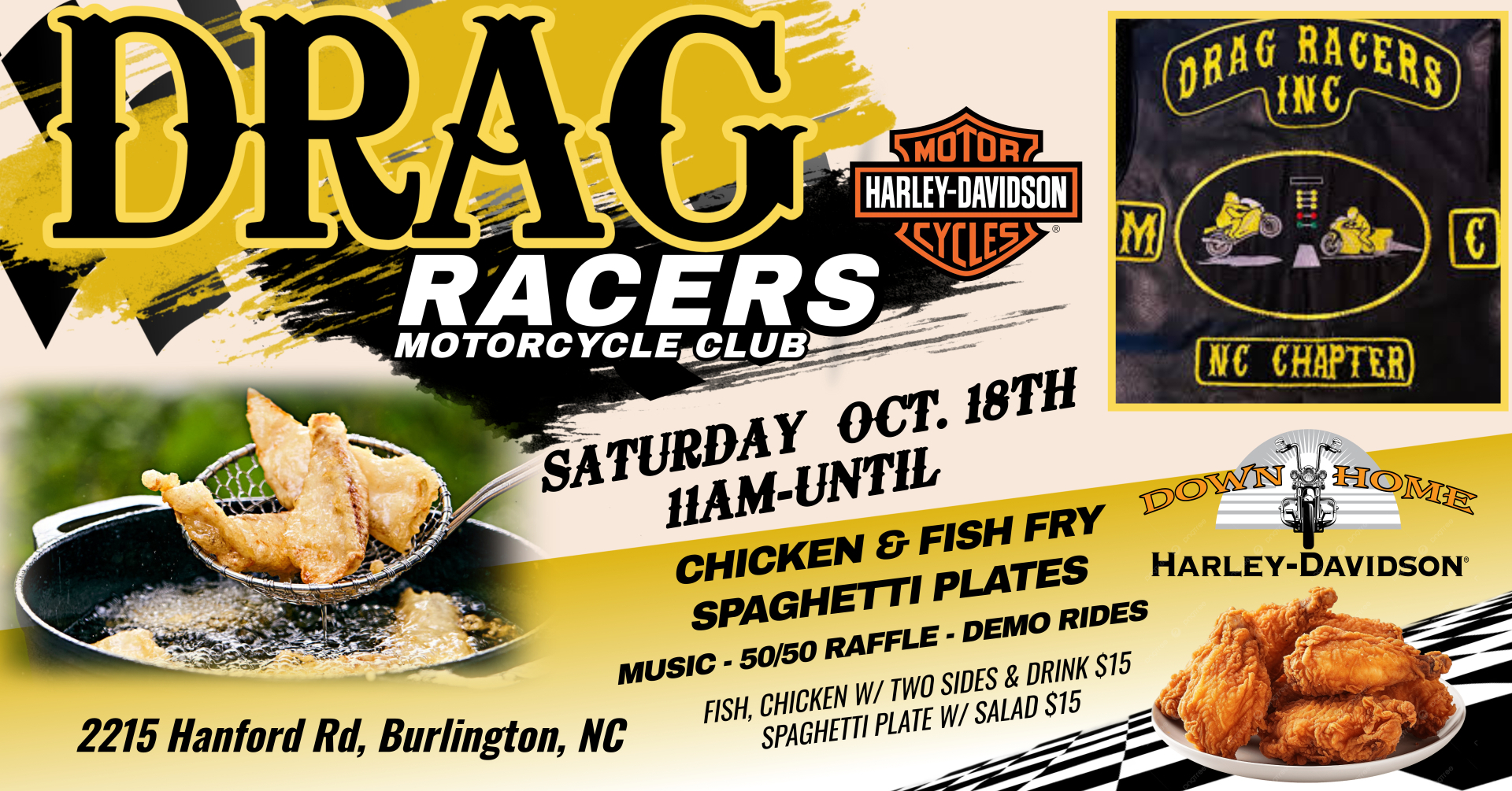 CHICKEN & FISH FRY W/ DRAG RACERS MC