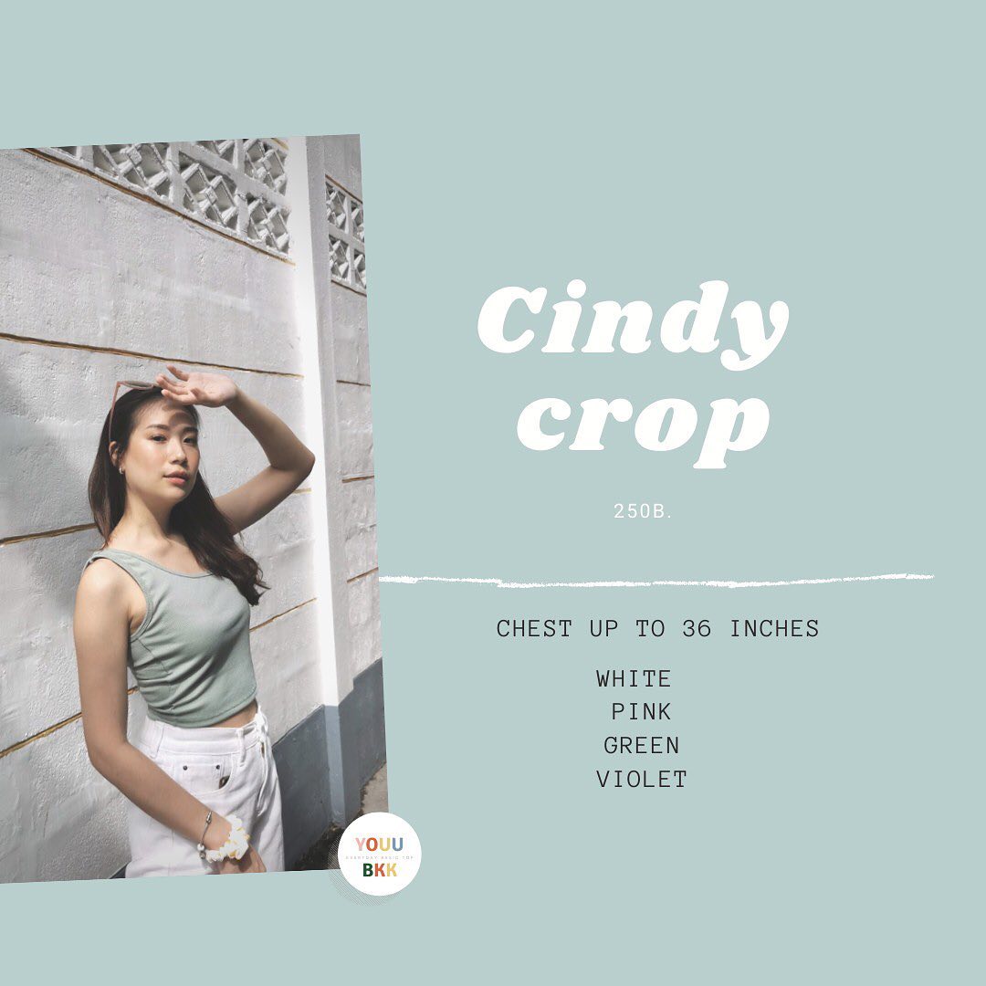 YOUU.bkk U5 CINDY CROP TOP🤪 รุ่นนี้น่ารักมากกก...