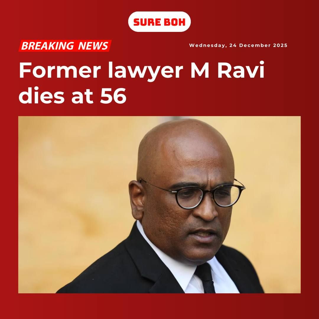 Sure Boh - Former lawyer M Ravi has died at the age of 56.... | Facebook
