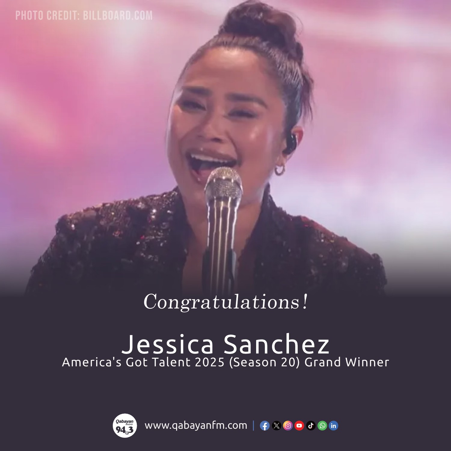 Qabayan - ICYMI. Filipino-American star Jessica Sanchez has made ...