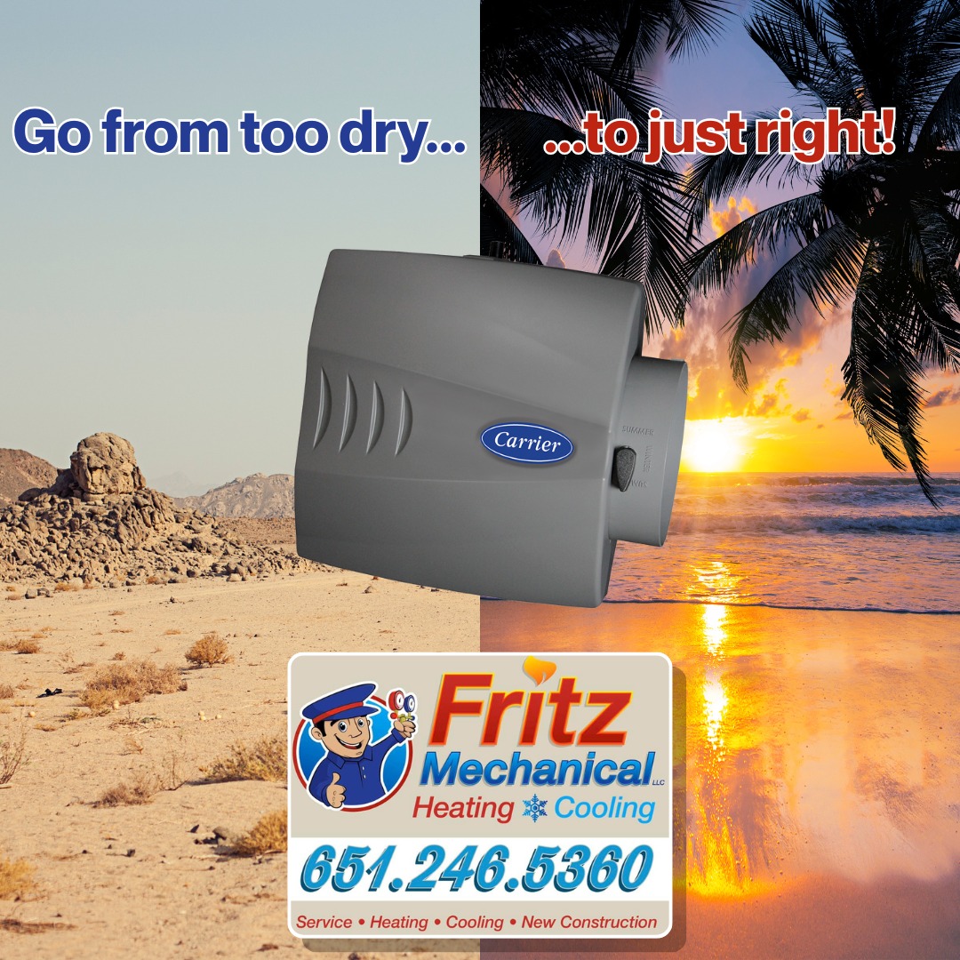 Fritz - Too dry inside? A Carrier whole-home humidifier adds just the ...