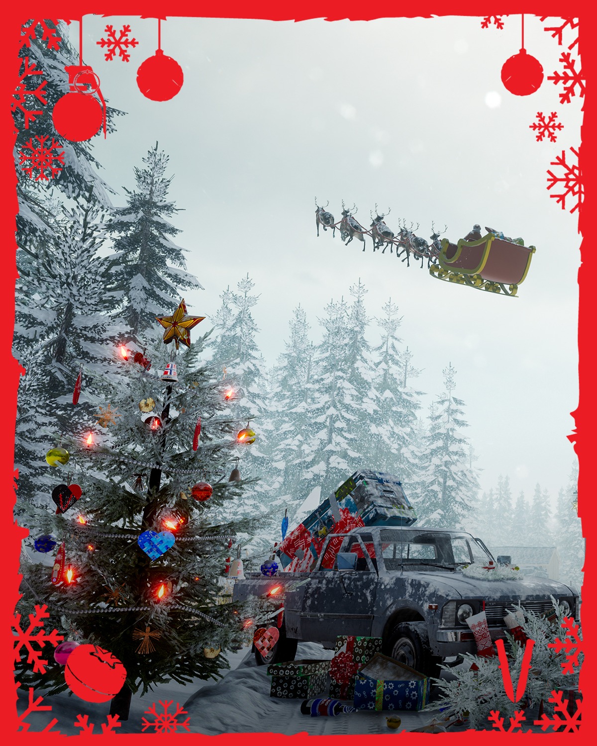 Vigor - Snow is falling and decorations are up in the Shelter - the ...