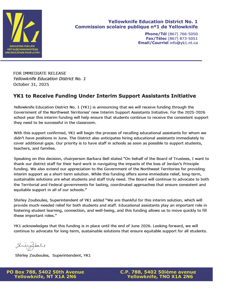 YK1 - We are very pleased to announce that YK1 will receive funding ...