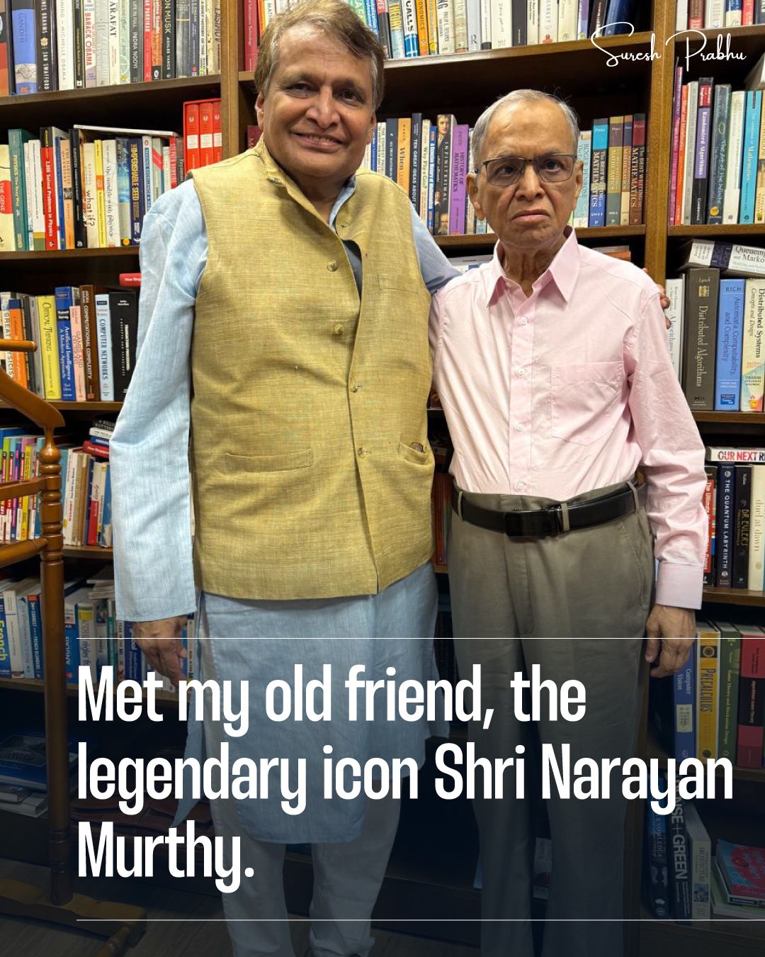 Suresh Prabhu - Meeting my old friend, the legendary icon... | Facebook