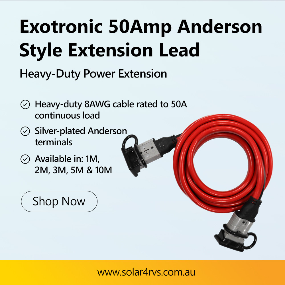 Solar - Exotronic 50A Anderson Style Extension Leads - Heavy-duty power ...