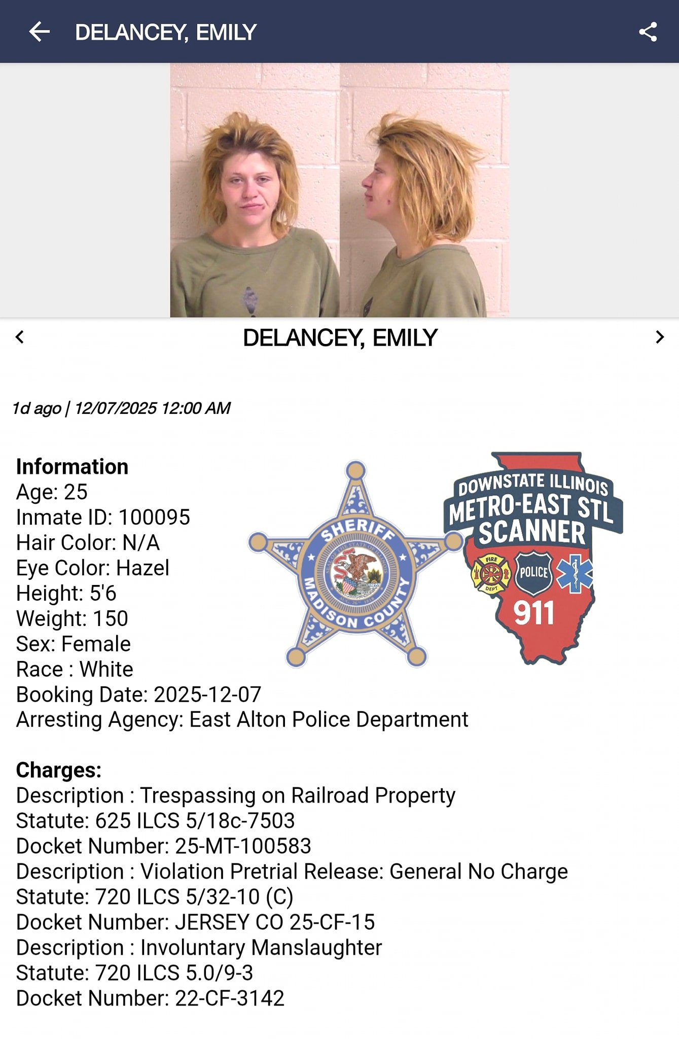 Mad... - Downstate Illinois-Metro East StL Scanner 911-DIMEcom | Facebook