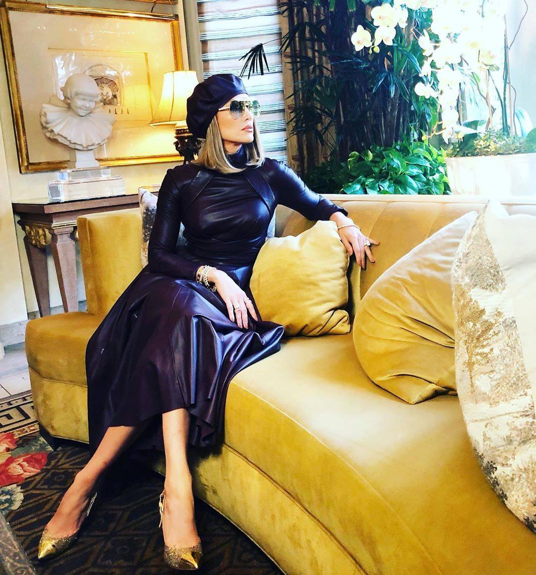 leather dresses 2019 Eye Spy: Jennifer Lopez wears the Resistance Dress and Leather Beret in mahogany from our Fall 19 Collection. The look is available instore and online now. Shop the dress here > black leather dress with boots