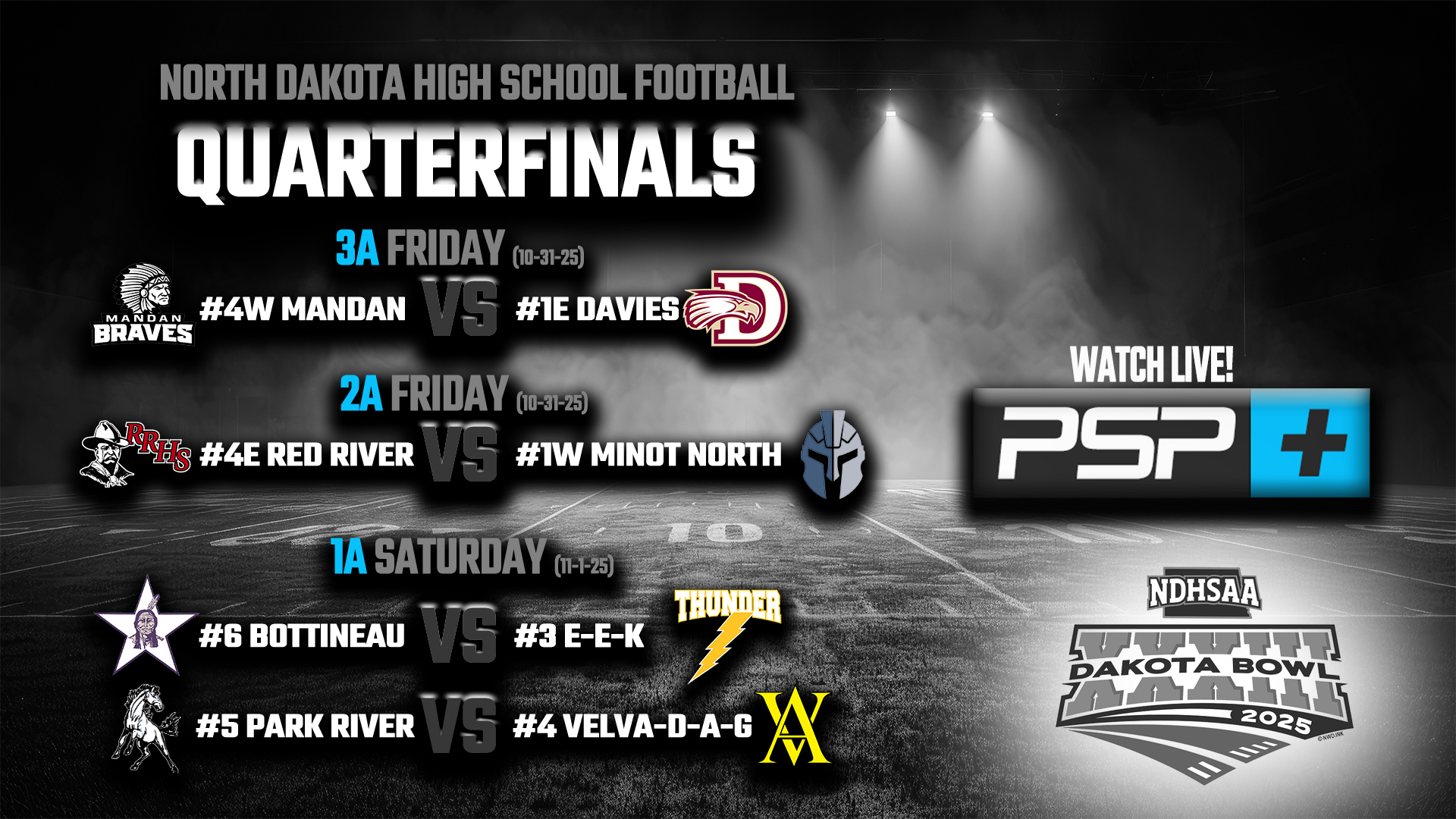 PSP Network - 🏈 IT'S TIIIIIIME! ND FOOTBALL PLAYOFFS:... | Facebook