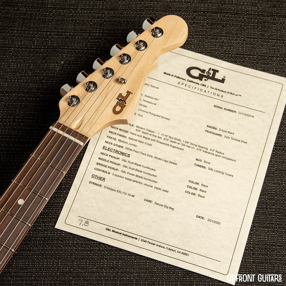 Check out this quick demo of our G&L tribute Legacy Stratocaster