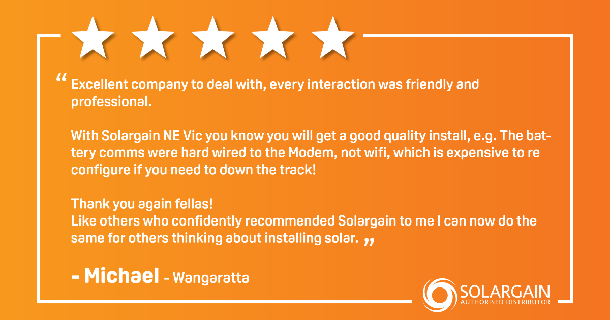 Solargain North East Victoria | Wangaratta VIC