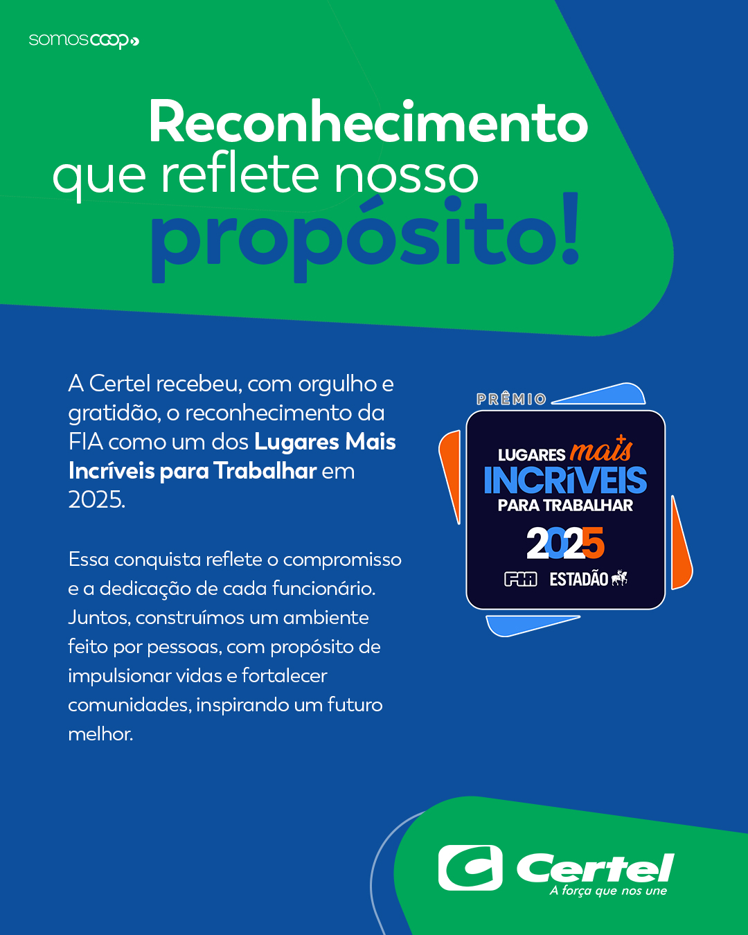 Certel - Cada conquista é fruto de pessoas que acreditam, contribuem e ...