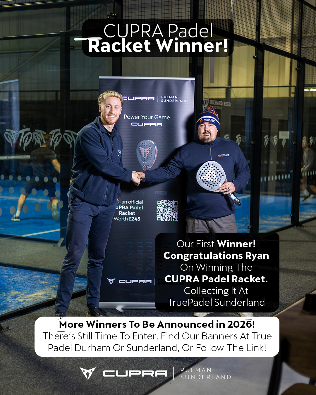 CUPRA - 🏆 Our First CUPRA Padel Racket Winner! 🏆 Huge congratulations ...